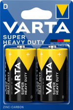 Varta R20/D (Mono) (2020) batteri, 2 st. blister Zink- kol batteri, 1,5 V