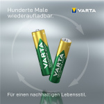 Varta AAA (Micro)/HR03 (56733) laddningsbart batteri - 550 mAh, 2 st. blister Nickel-metallhydrid batteri (NiMH), 1,2 V
