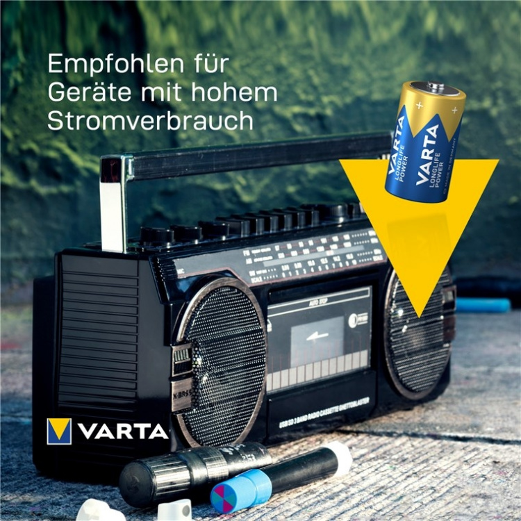 Varta LR20/D (Mono) (4920) batteri, 1 st. oförpackad alkaliskt manganbatteri, 1,5 V