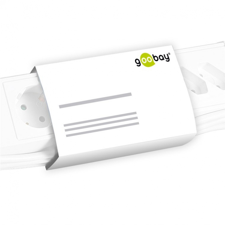 Goobay Grenuttag, 5 uttag, stänkskydd, 3 m 5 jordat grenuttag med skyddskåpor, lämpliga för utomhusbruk