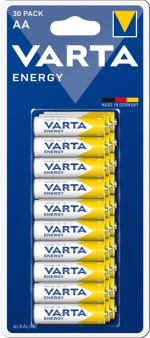 Varta LR6/AA (Mignon) (4106) batteri, 30 st. i blister alkaliskt manganbatteri, 1,5 V