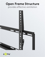 Goobay TV-väggfäste Basic FIXED (M) för TV-apparater från 32 till 55 tum (81-140 cm) upp till 35 kg