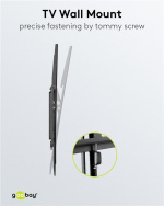 Goobay TV-väggfäste Basic TILT (M) för TV-apparater från 32 till 55 tum (81-140 cm), lutbar upp till 35 kg