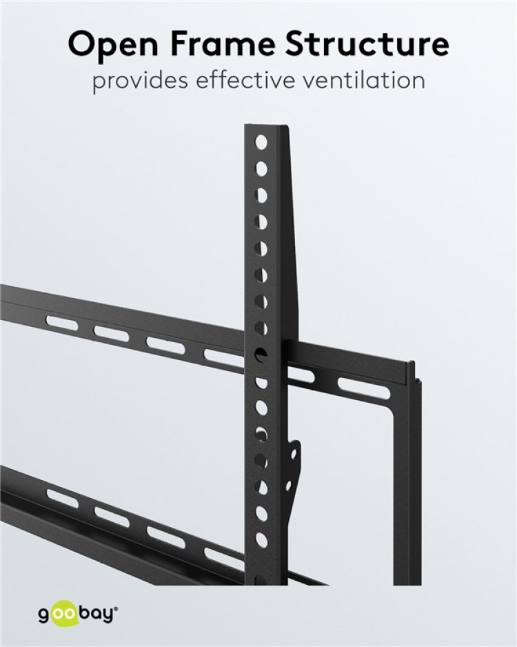 Goobay TV-väggfäste Basic FIXED (L) för TV-apparater från 37 till 70 tum (94-178 cm) upp till 35 kg Goobay TV-väggfäste Basic FIXED (L) för TV-apparater från 37 till 70 tum (94-178 cm) upp till 35 kg