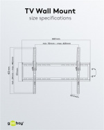 Goobay TV-väggfäste Basic TILT (L) för TV-apparater från 37 till 70 tum (94-178 cm), lutbar upp till 35 kg Goobay TV-väggfäste Basic TILT (L) för TV-apparater från 37 till 70 tum (94-178 cm), lutbar upp till 35 kg