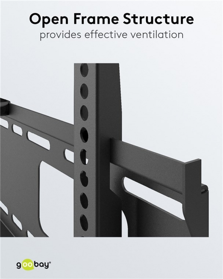 Goobay TV-väggfäste Pro FIXED (XL) för tv-apparater från 43 till 100 tum (109-254 cm) till 75 kg Goobay TV-väggfäste Pro FIXED (XL) för tv-apparater från 43 till 100 tum (109-254 cm) till 75 kg