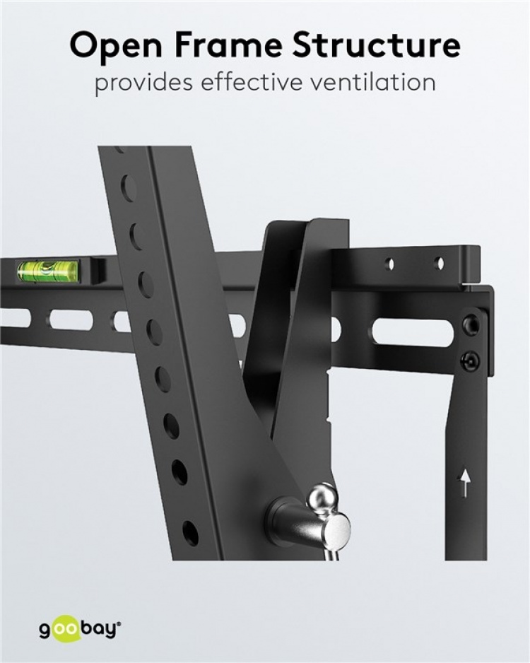 Goobay TV-väggfäste Pro TILT (M) för TV-apparater från 32 till 55 tum (81-140 cm) till 70 kg