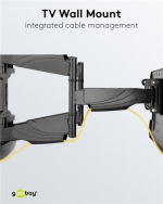 Goobay TV-väggfäste OLED FULLMOTION (L) speciellt för OLED-TV-apparater från 37 till 70 tum (94-178 cm), helt rörliga (vridbart och lutat) upp till 30 kg