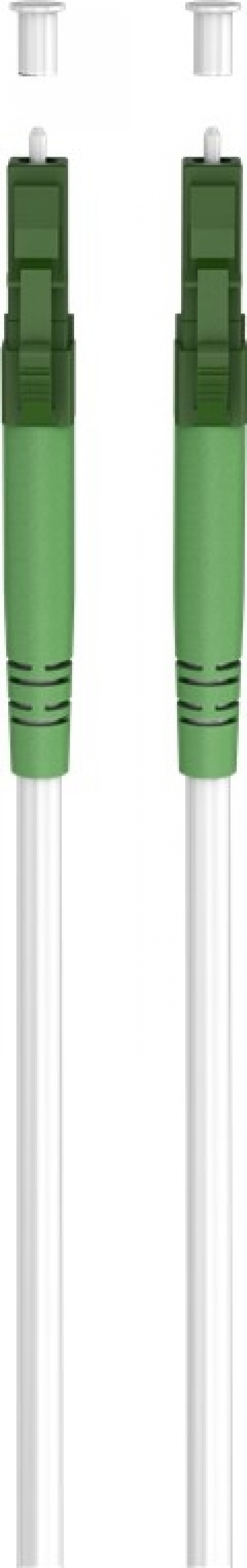 Goobay Fiberoptisk kabel (FTTH), Singlemode (OS2) White, vit (Simplex), 0,5 m plugg LC-APC (8°) > plugg LC-APC (8°), halogenfri kabelhölje (LSZH)