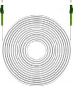 Goobay Fiberoptisk kabel (FTTH), Singlemode (OS2) White, vit (Simplex), 2 m plugg LC-APC (8°) > plugg LC-APC (8°), halogenfri kabelhölje (LSZH)