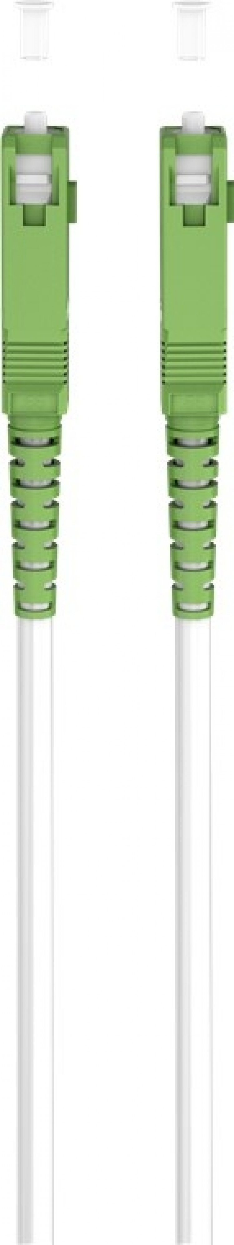 Goobay Fiberoptisk kabel (FTTH), Singlemode (OS2) White, vit (Simplex), 20 m plugg SC-APC (8°) > plugg SC-APC (8°), halogenfri kabelhölje (LSZH)