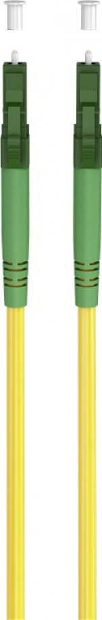 Goobay Fiberoptisk kabel (FTTH), Singlemode (OS2) Yellow, gul (Simplex), 10 m plugg LC-APC (8°) > plugg LC-APC (8°), halogenfri kabelhölje (LSZH)