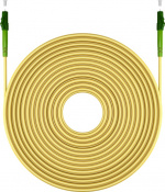 Goobay Fiberoptisk kabel (FTTH), Singlemode (OS2) Yellow, gul (Simplex), 10 m plugg LC-APC (8°) > plugg LC-APC (8°), halogenfri kabelhölje (LSZH)