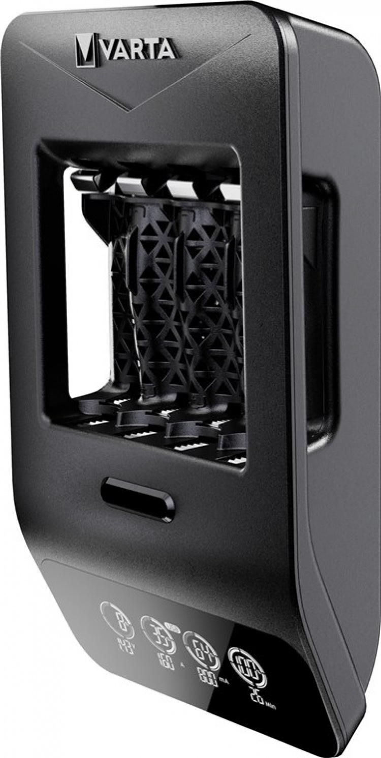 Varta LCD Smart Charger+ (typ 57684) inkl. 4x AA 2100 mAh laddar upp till 4x AA-batterier eller AAA-batterier (NiMH) samtidigt