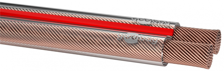 Goobay kaiutinkaapeli, 2x0.75mm, 25.0m, läpinäkyvä Goobay kaiutinkaapeli, 2x0.75mm, 25.0m, läpinäkyvä