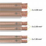 Goobay Högtalarkabel transparent CCA 50 m rulle, tvärsnitt 2 x 0,75 mm²