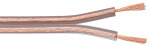 Goobay Högtalarkabel transparent CCA 25 m rulle, tvärsnitt 2 x 2,5 mm²