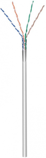 Goobay CAT 5e Nätverkskabel, F/UTP, 100 m, grå Kopparklädd aluminiumledare (CCA), AWG 26/7 (stranded), PVC-kabelhölje Goobay CAT 5e Nätverkskabel, F/UTP, 100 m, grå Kopparklädd aluminiumledare (CCA), AWG 26/7 (stranded), PVC-kabelhölje
