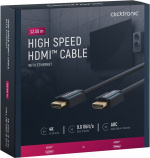 ClickTronic Höghastighets HDMI™-kabel Premiumkabel | 1x HDMI™-kontakt 1x HDMI™-kontakt | 12,5 m | UHD 4K @ 30 Hz
