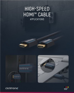 ClickTronic Höghastighets HDMI™-kabel Premiumkabel | 1x HDMI™-kontakt 1x HDMI™-kontakt | 15,0 m | UHD 4K @ 30 Hz ClickTronic Höghastighets HDMI™-kabel Premiumkabel | 1x HDMI™-kontakt 1x HDMI™-kontakt | 15,0 m | UHD 4K @ 30 Hz