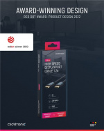 ClickTronic DisplayPort™-kabel Premiumkabel | 1x DisplayPort™-kontakt 1x DisplayPort™-kontakt | 1,0 m | UHD 4K @ 60 Hz