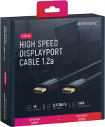 ClickTronic DisplayPort™-kaapeli Premium-kaapeli | 1x DisplayPort™-liitin 1x DisplayPort™-liitin | 5,0 m | UHD 4K @ 60 Hz ClickTronic DisplayPort™-kaapeli Premium-kaapeli | 1x DisplayPort™-liitin 1x DisplayPort™-liitin | 5,0 m | UHD 4K @ 60 Hz