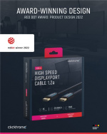 ClickTronic DisplayPort™-kaapeli Premium-kaapeli | 1x DisplayPort™-liitin 1x DisplayPort™-liitin | 5,0 m | UHD 4K @ 60 Hz ClickTronic DisplayPort™-kaapeli Premium-kaapeli | 1x DisplayPort™-liitin 1x DisplayPort™-liitin | 5,0 m | UHD 4K @ 60 Hz