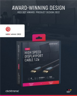 ClickTronic DisplayPort™-kabel Premiumkabel | 1x DisplayPort™-kontakt 1x DisplayPort™-kontakt | 7,5 m | UHD 4K @ 60 Hz ClickTronic DisplayPort™-kabel Premiumkabel | 1x DisplayPort™-kontakt 1x DisplayPort™-kontakt | 7,5 m | UHD 4K @ 60 Hz