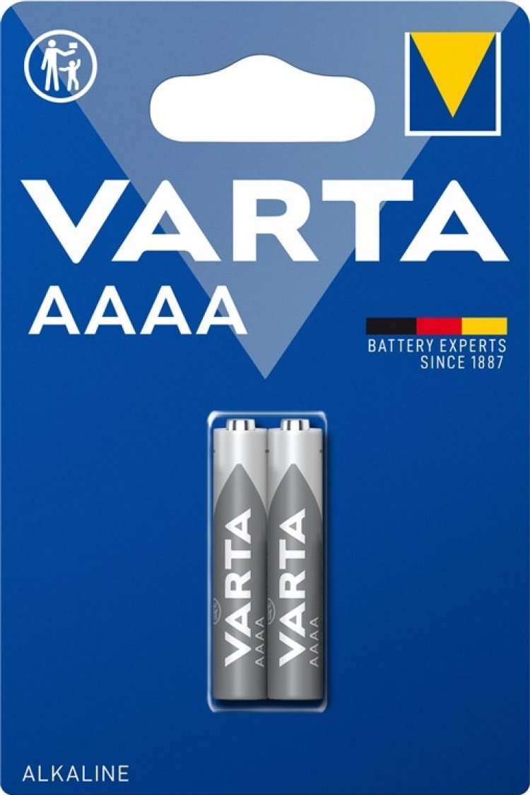 Varta LR61/AAAA (Mini) (4061) batteri, 2 st. blister alkaliskt manganbatteri, 1,5 V
