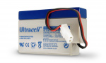Ultracell Blybatteri 12 V, 0,8 Ah (UL0.8-12) AMP-kontakt Blybatteri Ultracell Blybatteri 12 V, 0,8 Ah (UL0.8-12) AMP-kontakt Blybatteri