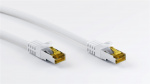 Goobay RJ45 patchkabel S/FTP (PiMF), 500 MHz, med CAT 7 råkabel, vit, 7,5 m LSZH halogenfri kabelhölje, koppar, RJ45-kontakt (CAT 6A)