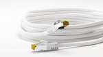 Goobay RJ45 patchkabel S/FTP (PiMF), 500 MHz, med CAT 7 råkabel, vit, 7,5 m LSZH halogenfri kabelhölje, koppar, RJ45-kontakt (CAT 6A)