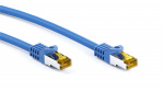 Goobay RJ45 patchkabel S/FTP (PiMF), 500 MHz, med CAT 7 råkabel, blå, 2 m LSZH halogenfri kabelhölje, koppar, RJ45-kontakt (CAT 6A)