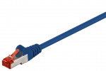 Goobay Patchkabel CAT 6, S/FTP (PiMF), blå, 25 m kopparledare (CU), halogenfri kabelhölje (LSZH)