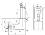 Goobay Patchkabel CAT 5e, 2x 90° vinklad, F/UTP, vit, 2 m kopparklädd aluminiumtråd (CCA), 2x RJ45-plugg 90 ° (8P8C)