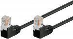 Goobay Patchkabel CAT 5e, 2x 90° vinklad, U/UTP, svart, 10 m kopparklädd aluminiumtråd (CCA), 2x RJ45-plugg 90 ° (8P8C) Goobay Patchkabel CAT 5e, 2x 90° vinklad, U/UTP, svart, 10 m kopparklädd aluminiumtråd (CCA), 2x RJ45-plugg 90 ° (8P8C)