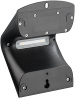 Goobay LED soldriven vägglampa med rörelsedetektor, 1,5 W neutral vit belysning för husingångar, garageportar och trappor