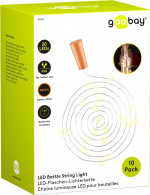 Goobay 10 x 20 LED-flaskor Atmosfärisk belysning dekoration för glasflaskor
