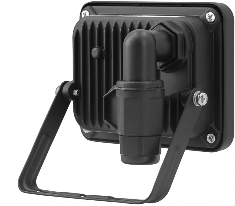 Goobay LED-strålkastare för utomhusbruk, 10 W med 850 lm, neutralt vitt ljus (4000 K) och M16 kabelgenomföring, lämplig för utomhusbruk (IP65)