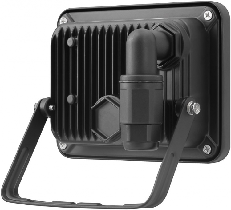 Goobay LED-strålkastare för utomhusbruk, 20 W med 1700 lm, neutralt vitt ljus (4000 K) och M16 kabelgenomföring, lämplig för utomhusbruk (IP65)