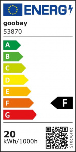 Goobay LED-strålkastare för utomhusbruk, 20 W med 1700 lm, neutralt vitt ljus (4000 K) och M16 kabelgenomföring, lämplig för utomhusbruk (IP65)