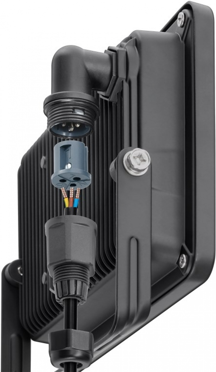 Goobay LED-strålkastare för utomhusbruk, 30 W med 2550 lm, neutralt vitt ljus (4000 K) och M16 kabelgenomföring, lämplig för utomhusbruk (IP65) Goobay LED-strålkastare för utomhusbruk, 30 W med 2550 lm, neutralt vitt ljus (4000 K) och M16 kabelgenomföring, lämplig för utomhusbruk (IP65)