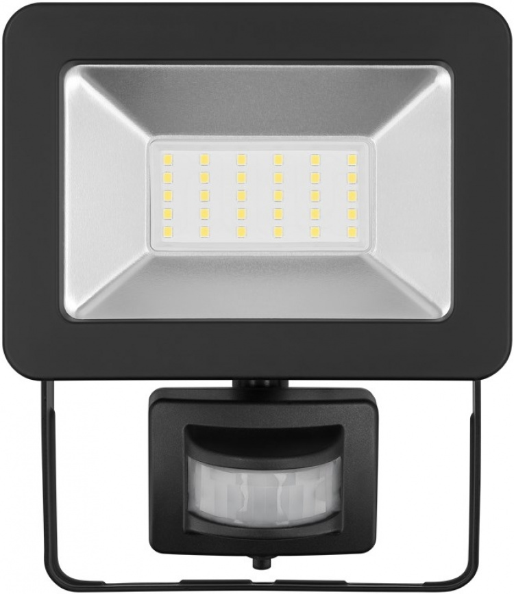 Goobay LED-strålkastare för utomhusbruk, 30 W, med rörelsedetektor med 2550 lm, neutralt vitt ljus (4000 K), PIR-sensor med ON/OFF-funktion och M16 kabelgenomföring, lämplig för utomhusbruk (IP44) Goobay LED-strålkastare för utomhusbruk, 30 W, med rörelsedetektor med 2550 lm, neutralt vitt ljus (4000 K), PIR-sensor med ON/OFF-funktion och M16 kabelgenomföring, lämplig för utomhusbruk (IP44)