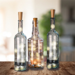 Goobay 3x 10 LED-flasklampor, inkl. timer atmosfärisk ljusdekoration för glasflaskor