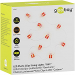 Goobay 10 LED fotoklipp ljusslinga  Goobay 10 LED fotoklipp ljusslinga