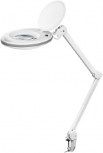 Goobay LED-suurennusvalaisin kiinnikkeellä, 8 W, valkoinen 650 lm, 127 mm:n kristallilasilinssi, 1,75x suurennus, 3 dioptriaa