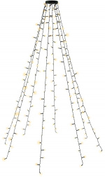 Goobay 200 LED överkast julgransbelysning med ring med timer och minnesfunktion, 8 ljuslägen, 24 V extern transformator, varmvitt (3000 K), för inomhus- och utomhusbruk (IP44) Goobay 200 LED överkast julgransbelysning med ring med timer och minnesfunktion, 8 ljuslägen, 24 V extern transformator, varmvitt (3000 K), för inomhus- och utomhusbruk (IP44)