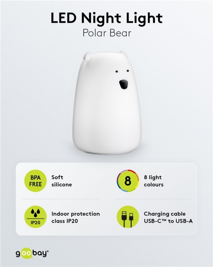 Goobay LED-nattlampa  Goobay LED-nattlampa