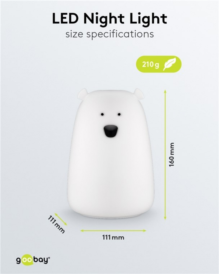 Goobay LED-nattlampa  Goobay LED-nattlampa