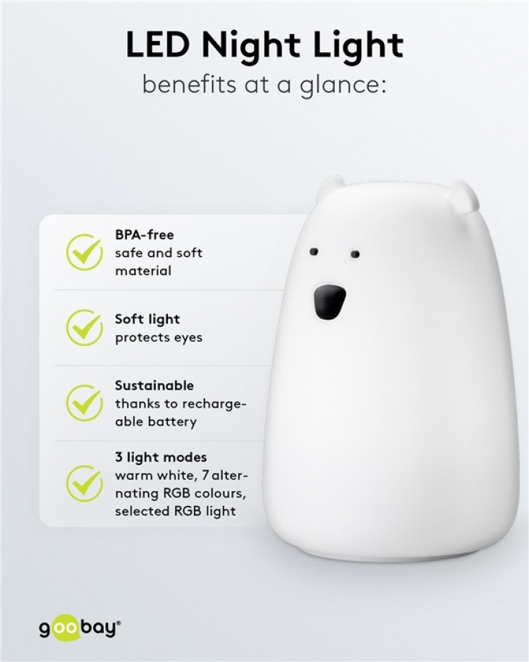 Goobay LED-nattlampa  Goobay LED-nattlampa